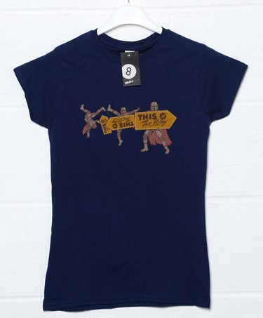 Mando Sign Spinner Womens Style T-Shirt 8Ball
